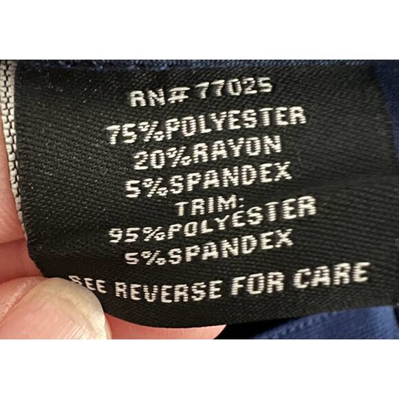 Serena Williams Signature Statement Dark Blue Skirt Button Front Size 10 - Picture 5 of 6